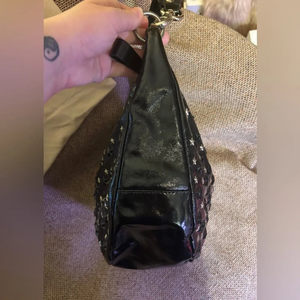 Jimmy Choo Star Studded Leather Shoulder Bag - Picture 11 of 16